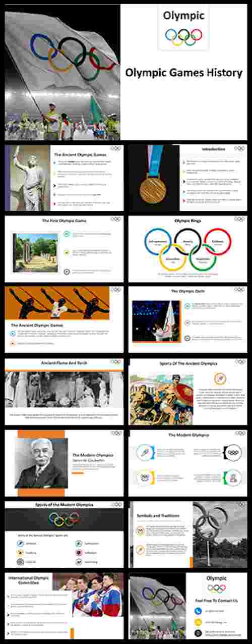 History of Olympic PowerPoint Template